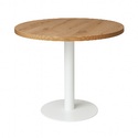 Stolik okolicznościowy kawowy Ø 60cm blat 18mm Loft industrial  Biały