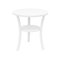 Stolik okolicznościowy okrągły kawowy fi 60cm metal LOFT INDUSTRIAL Biały