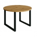 Nr. 6 Stół Ø 80 Loft industrial  Czarny