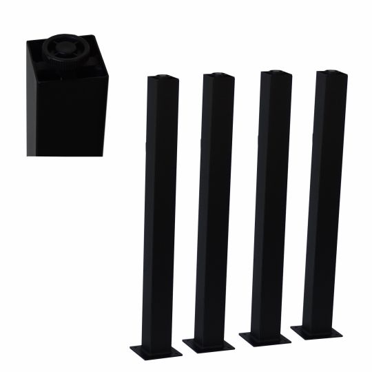Nogi metalowe styl LOFT INDUSTRIAL 6cm x 6cm do Ławy Stołu Stolika 