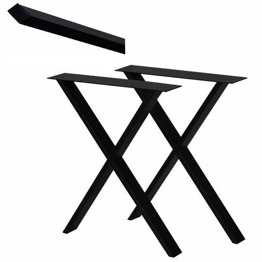 Nogi metalowe styl LOFT INDUSTRIAL szer. 60cm do Ławy Stołu Stolika 