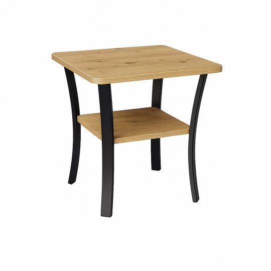 Stolik okolicznościowy kwadratowy kawowy 60x60 metal LOFT INDUSTRIAL