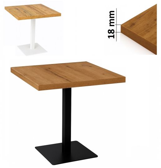 Stolik okolicznościowy kawowy 70cm x 70cm blat 18mm Loft industrial 