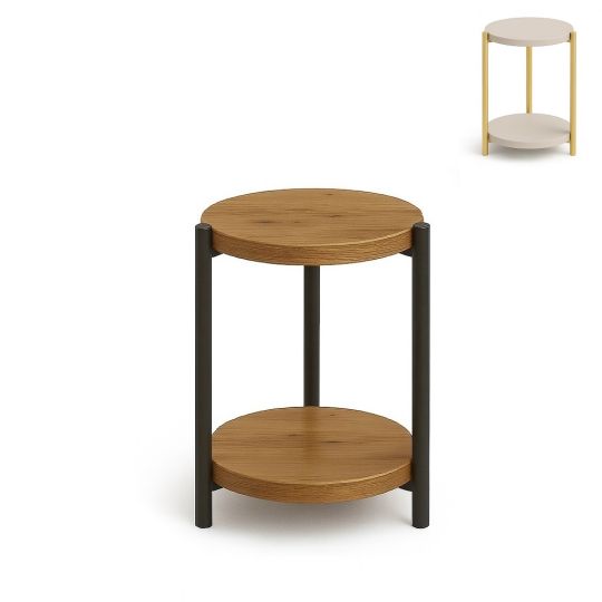 Kwietnik stolik okrągły fi 25cm metal wys. 45cm