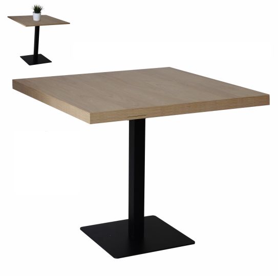 Stolik okolicznościowy kawowy 80cm x 80cm blat 36mm Loft industrial 