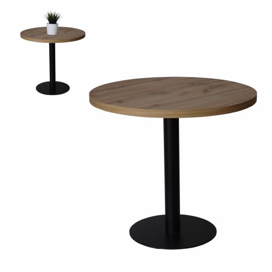 Stolik okolicznościowy kawowy Ø 70cm blat 36mm Loft industrial 