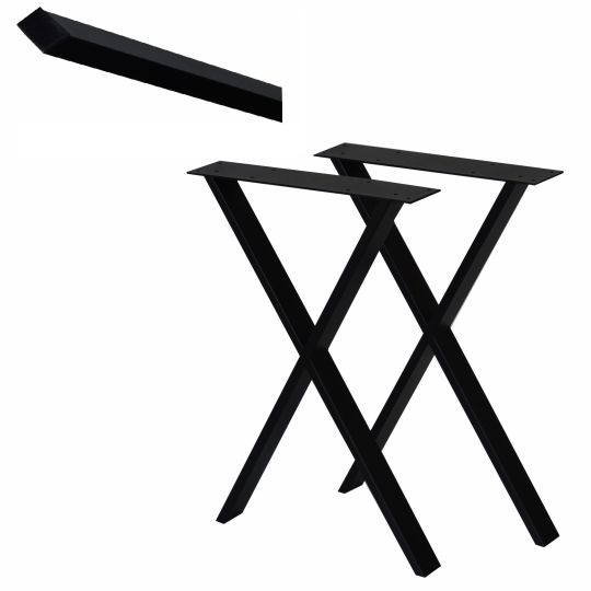 Nogi metalowe styl LOFT INDUSTRIAL szer. 50cm do Ławy Stołu Stolika 