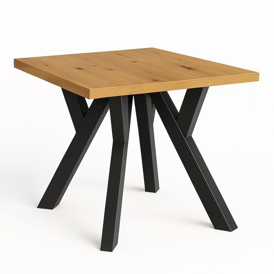 Nr.12 Stół 120x120 blat do kantu grub. 36mm Loft Industrial