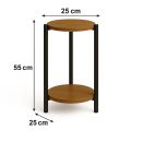 Kwietnik stolik okrągły fi 25cm metal wys. 55cm