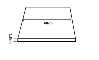 6 .Blat kwadratowy Marmur 68x68cm grub.18mm