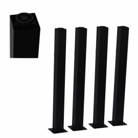 Nogi metalowe styl LOFT INDUSTRIAL 6cm x 6cm do Ławy Stołu Stolika 