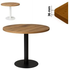 Stolik okolicznościowy kawowy Ø 70cm blat 36mm Loft industrial 