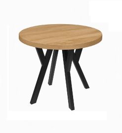 Nr.17 Stół okrągły Ø 80cm blat grub. 36mm Loft industrial