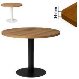 Stolik okolicznościowy kawowy Ø 80cm blat 36mm Loft industrial 