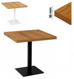 Stolik okolicznościowy kawowy 70cm x 70cm blat 36mm Loft industrial 