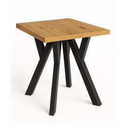 Nr.10 Stół 80x80 blat do kantu grub. 36mm Loft Industrial