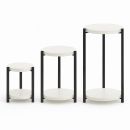 Kwietnik stolik okrągły fi 25cm metal wys. 65cm