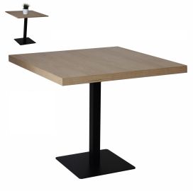 Stolik okolicznościowy kawowy 80cm x 80cm blat 36mm Loft industrial 