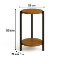 Kwietnik stolik okrągły fi 28cm metal wys. 55cm