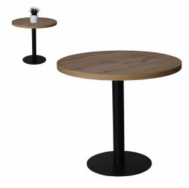 Stolik okolicznościowy kawowy Ø 80cm blat 36mm Loft industrial 