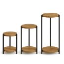 Kwietnik stolik okrągły fi 25cm metal wys. 45cm