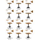 Stolik okolicznościowy kawowy 70cm x 70cm blat 18mm Loft industrial 