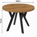 Nr.18 Stół okrągły Ø 100cm blat grub. 36mm