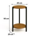 Kwietnik stolik okrągły fi 25cm metal wys. 65cm