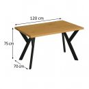 Nr.16 Stół 70x120 blat do kantu grub. 36mm