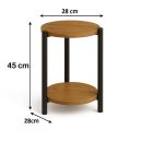 Kwietnik stolik okrągły fi 28cm metal wys. 45cm