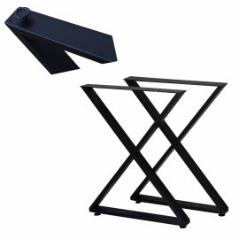 Nogi metalowe styl LOFT INDUSTRIAL szer. 58cm do Ławy Stołu Stolika 