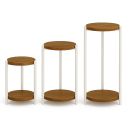 Kwietnik stolik okrągły fi 25cm metal wys. 45cm