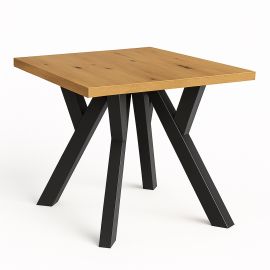 Nr.12 Stół 120x120 blat do kantu grub. 36mm Loft Industrial